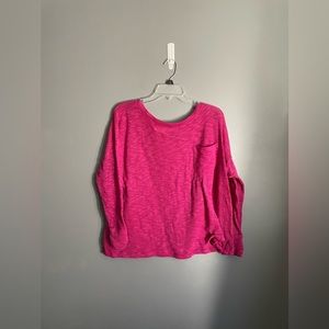 Maeve Magenta Pink Open Knit Sweater Size Small